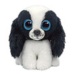 10563 - BOOS plüss figura SISSY, 15 cm - fekete /fehér kutya