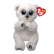 10579 - Ty Beanie Bellies plüss figura WUZZY, 15 cm - fehér maci