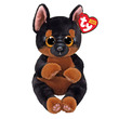 10587 - Ty Beanie Bellies plüss figura FRITZ, 15 cm - fekete /barna kutya