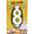 16965 - Számgyertya 8 - fehér