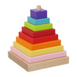 Cubika Piramis 9 darabos fa építőjáték kép nagyítása