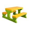Kerti műanyag gyerekpad és asztal kép nagyítása