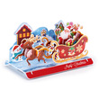 Karácsonyi 3D puzzle Mikulás szán kép nagyítása