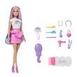 Barbie tündöklő szivárványhaj baba kép nagyítása