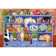 Puzzle 200 db - Macskák a polcon kép nagyítása