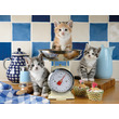 Puzzle 1500 db - Kismacskák a konyhában kép nagyítása