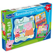 Puzzle 3x49 db - Peppa kép nagyítása