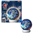 Puzzle 3D - Árhajósok az űrben éjjeli fény kép nagyítása