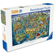 Puzzle 5000 db - Világtérkép kép nagyítása