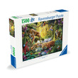 Puzzle 1500 db - Nyugodt tigrisek kép nagyítása