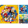 Puzzle 3x49 db - Sonic a sündisznó kép nagyítása