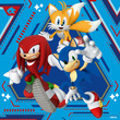 Puzzle 3x49 db - Sonic a sündisznó kép nagyítása