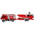 34845 - SIKU Unimog tűzoltóautó hajóval 1:87 - 1636