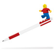LEGO gél toll figurával piros kép nagyítása