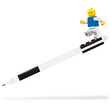 LEGO ceruza figurával fekete kép nagyítása