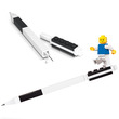 LEGO ceruza figurával fekete kép nagyítása