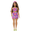 Barbie fashionista barátnők virágos lila ruhában kép nagyítása