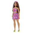 Barbie fashionista barátnők virágos lila ruhában kép nagyítása