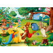 Puzzle 100 db - Micimackó mentőakció kép nagyítása