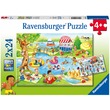 40959 - Ravensburger Puzzle 2x24 db Szabadidő a tengerparton