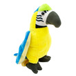 46118 - Papagáj plüssfigura - kék-sárga, 15 cm