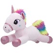 47833 - Unikornis fekvő plüssfigura - szivárvány, 40 cm