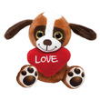 Ülő kutya szívvel 14cm / LB837571 kép nagyítása
