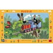 Dino Kisvakond és a mozdony 15 darabos puzzle kép nagyítása