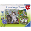 53496 - Ravensburger Puzzle 3x49 db - Édes kiscicák