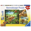53503 - Ravensburger Puzzle 3x49 db - Az erdő lakói