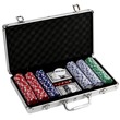 kép nagyítása Alu bőröndös póker készlet 300 darab zsetonnal
