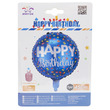 45 cm Happy Birthday fólia lufi, többféle- héliummal tölthető kép nagyítása