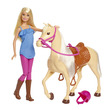 Barbie lovas szett babával kép nagyítása