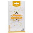58843 - Happy Birthday gyertya csillagalakú 1 db, 14 cm