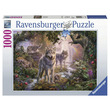 59486 - Ravensburger: Puzzle 1000 db - Farkascsalád nyáron