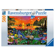 60820 - Ravensburger Puzzle 500 db Teknős a korallzátonyon