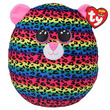 62535 - Ty Squish-a-Boos párna alakú plüss figura DOTTY, 30 cm - színes leopárd