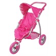 64449 - Háromkerekű sport babakocsi - rózsaszín