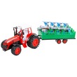 64673 - Traktor ekével és utánfutóval - 52 cm, többféle