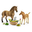 Schleich Horse Club Sarah kis állatai ápoló szettel kép nagyítása