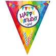 66366 - Happy Birthday zászló girland - 5 m