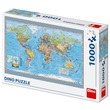 67298 - Dino Puzzle 1000 pcs - Politikai világtérkép