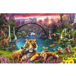 Puzzle 3000 db - Tigrisek a lagúnában kép nagyítása