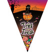 85863 - Trick or Treat Halloweeni zászlófüzés 5m