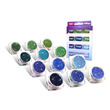 Csillámpor szett 12 x 2, 5 ml hideg színek (cool colours) kép nagyítása