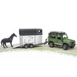 Land Rover Defender kombi lószállító pótkocsival és 1 lóval kép nagyítása