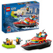 LEGO City 60373 Tűzoltóhajó kép nagyítása