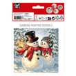 Karácsonyi gyémántfestős üdvözlőlapok, 13x13 cm, 2 db,  +2 boríték kép nagyítása